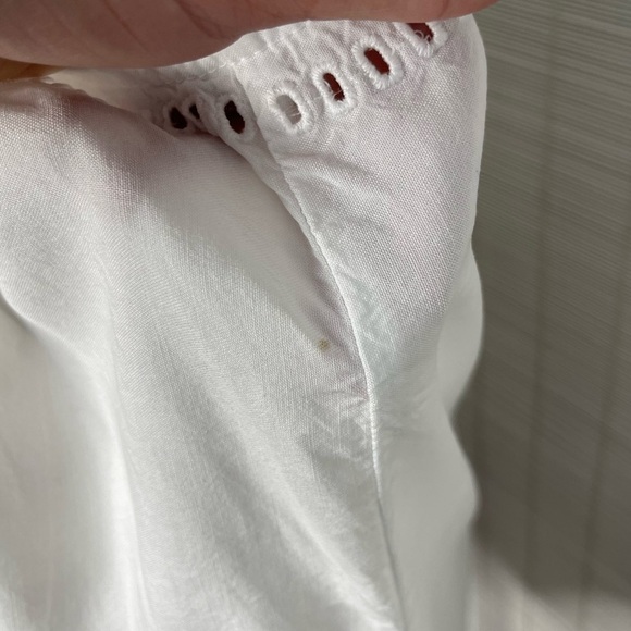 Cloth & Stone Anthropologie Ladder Lace Tank White Size L - Picture 9 of 9